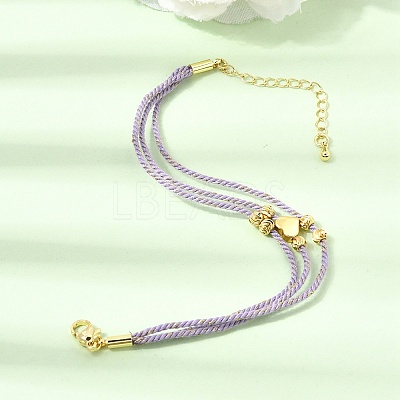 Polyester Multi-Strand Bracelets FB-CBA983F-02G-04-1