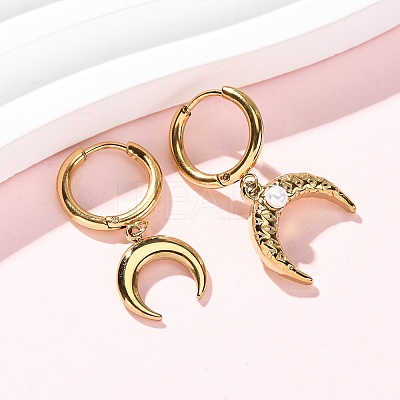 5Pcs 304 Stainless Steel Hoop Earrings EJEW-G447-02G-1