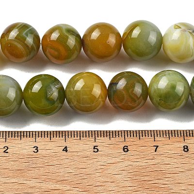 Natural Multi-Color Agate Beads Strands G-A261-B14-14mm-1