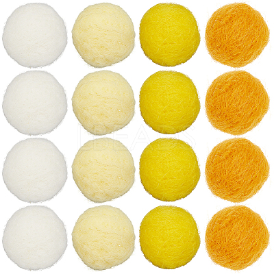 40Pcs 4 Colors Wool Felt Balls DIY-SC0029-40D-1