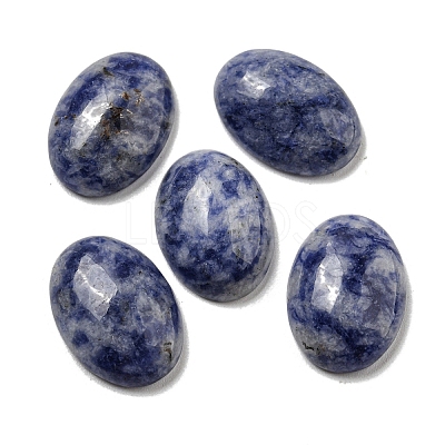 Natural Blue Spot Jasper Cabochons G-C115-01A-36-1