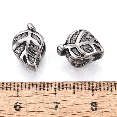 304 Stainless Steel European Style Large Hole Beads STAS-T072-111AS-1