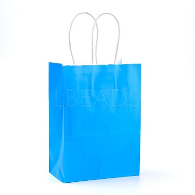 Pure Color Kraft Paper Bags AJEW-G020-C-01-1