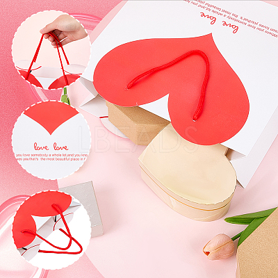 1Pc Valentine's Day Themed Heart Printed Paper Bags ABAG-SP0001-11A-1