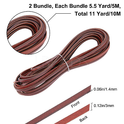 Flat Leather Jewelry Cord WL-GF0001-06D-02-1