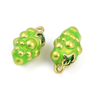 Brass Enamel Charms KK-L231-21G-05-1