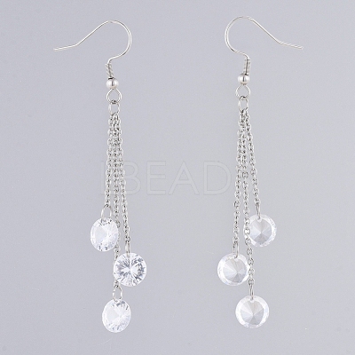 304 Stainless Steel Dangle Earrings EJEW-JE04003-03-1