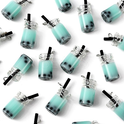 Glass Bottle Pendants X-CRES-N017-03D-1