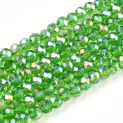 Electroplate Glass Beads Strands EGLA-A044-T2mm-B11-1