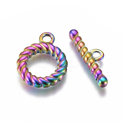 Ion Plating(IP) 304 Stainless Steel Toggle Clasps STAS-F241-08-M-1