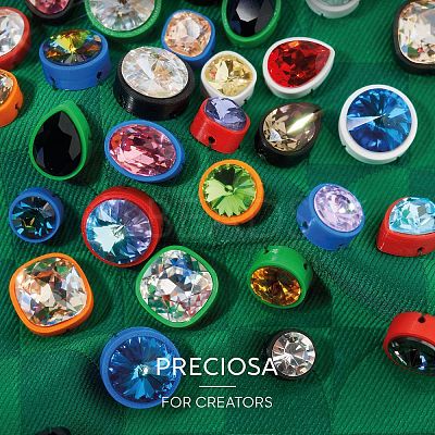 Preciosa&reg MAXIMA Crystal Round Stones Y-PRC-RBSS6-70350-1