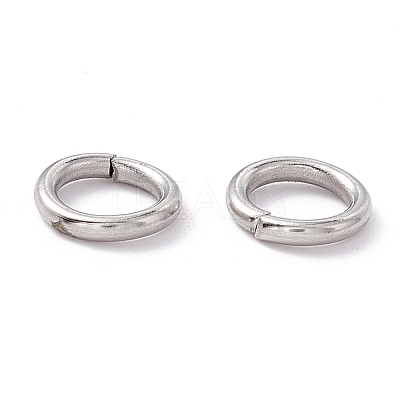 Non-Tarnish 304 Stainless Steel Open Jump Rings X-STAS-C040-01H-P-1
