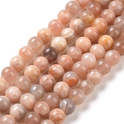 Round Natural Multi-Moonstone Beads Strands X1-G-I176-09-6mm-1