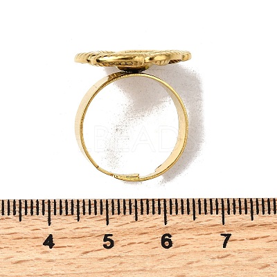 304 Stainless Steel Cuff Ring Components STAS-P403-09G-1