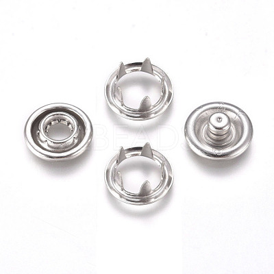 Copper Buttons Snap Stud Cap Socket Set KK-WH0033-89P-1
