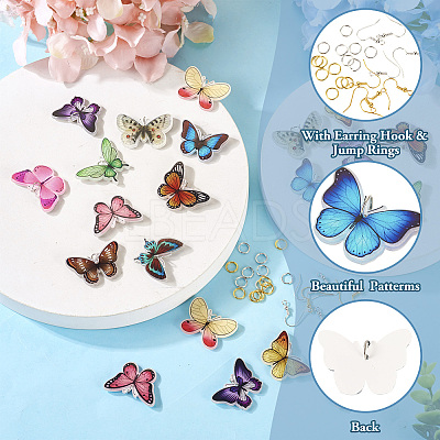 DIY Butterfly Earring Making Kit DIY-TA0006-02-1