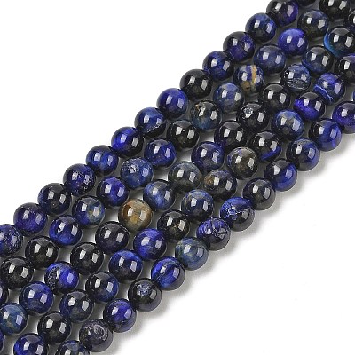 Grade AB Natural Tiger Eye Beads Strands G-B133-A02-6MM-01-1