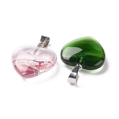 Handmade Lampwork Pendants LAMP-K036-001-1