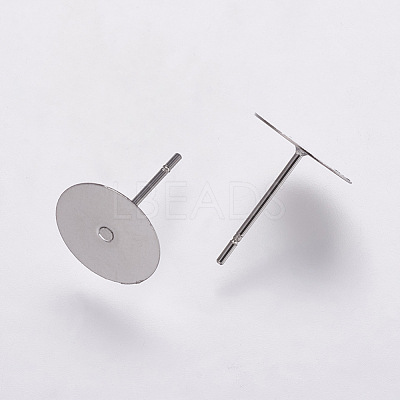 Non-Tarnish 304 Stainless Steel Stud Earring Settings X-STAS-K146-009-10mm-1