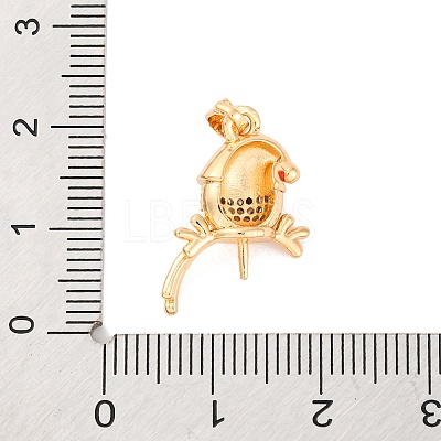 Brass Micro Pave Cubic Zirconia Pendant Bails KK-C076-26G-1