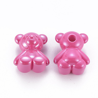 Pearlized Opaque Acrylic Beads X-MACR-S373-39I-1