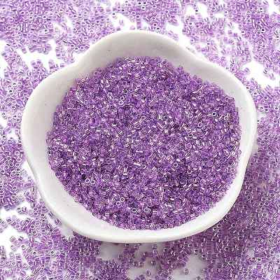 Transparent Inside Colours Glass Seed Beads SEED-H003-04E-1