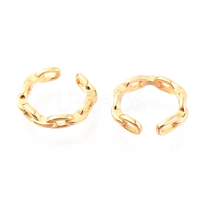 925 Sterling Silver Cuff Earrings EJEW-H124-05G-1