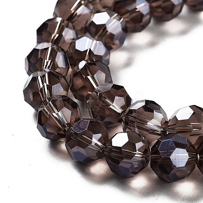 Electroplate Transparent Glass Beads Strands EGLA-A035-T10mm-A13-1