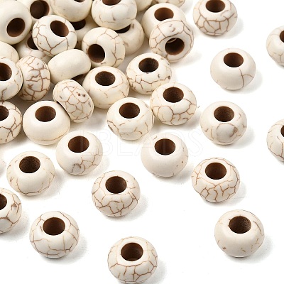 Synthetic Howlite European Beads TURQ-S283-34B-1