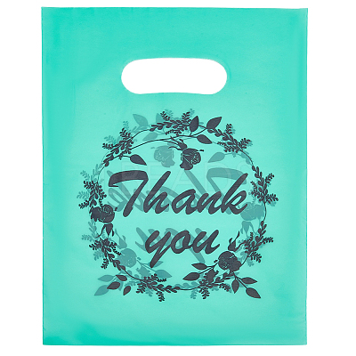 100Pcs Thank You Printed Eco-Friendly Reusable Bags ABAG-SP0001-61A-C-1