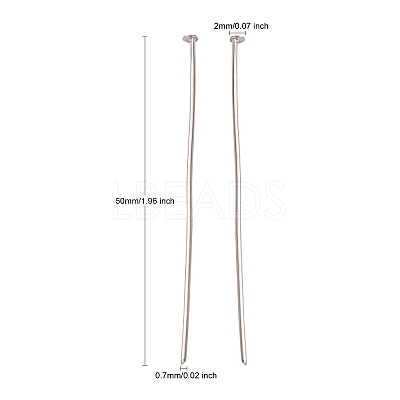 Iron Flat Head Pins X2-IFIN-HP5.0cm-P-1