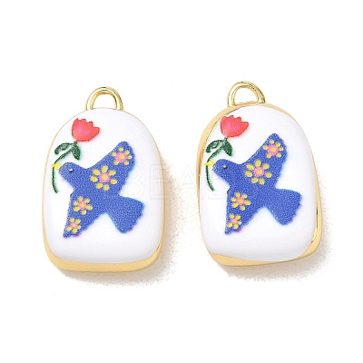 Printed Brass Pendants KK-CBAF9BC-12G-03-1
