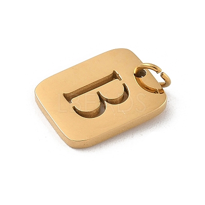 304 Stainless Steel Charms STAS-R001-01G-B-1