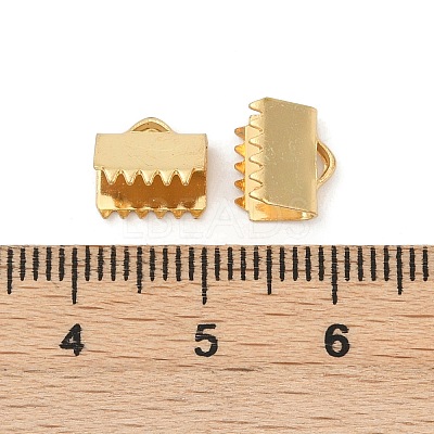 304 Stainless Steel Ribbon Crimp Ends STAS-E471-05I-G-1
