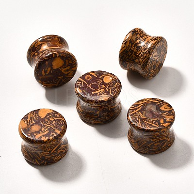 Natural Miriam Stone Ear Plugs Gauges G-I359-12B-1