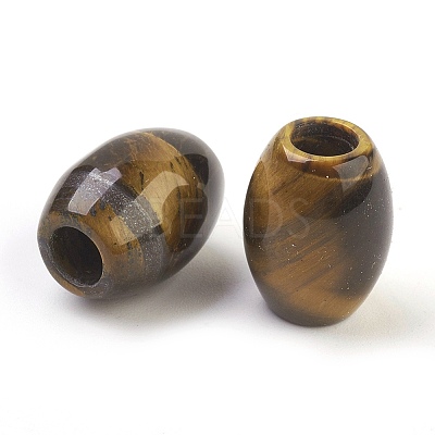 Natural Tiger Eye European Beads LS-G-F580-A01-1