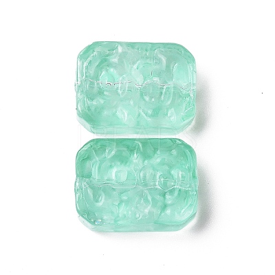 Transparent Spray Painted Glass Beads LS-X-GLAA-I050-08H-1