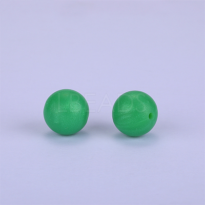 Round Silicone Focal Beads SI-JX0046A-122-1