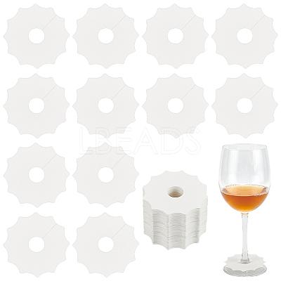 Paper Wine Glass Charms AJEW-WH0080-13D-1