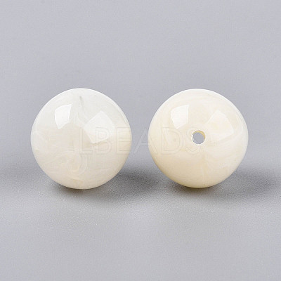 Round Acrylic Imitation Gemstone Beads OACR-R029-16mm-29A-1