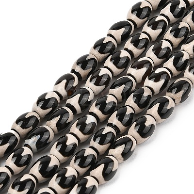 Tibetan Style dZi Agate Beads Strands G-N344-02A-1