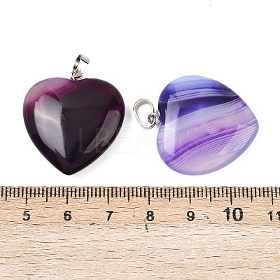 Natural Agate Pendants G-G956-B65-FF-1