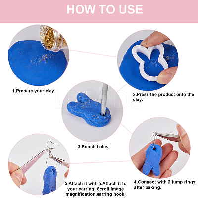 2Pcs 2 Style Plastic Clay Cutters DIY-GF0009-29-1