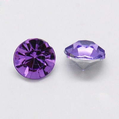 Imitation Taiwan Acrylic Rhinestone Pointed Back Cabochons GACR-A003-1.5mm-M-1