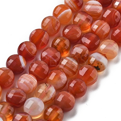 Natural Red Agate Beads Strands G-C179-A02-02-1