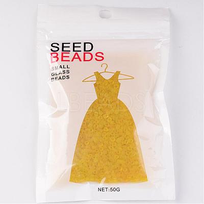 8/0 Frosted Round Glass Seed Beads X-SEED-A008-3mm-M10-1