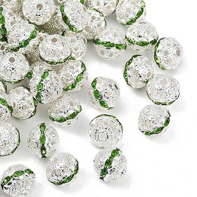 Brass Rhinestone Beads RB-H041-6-1