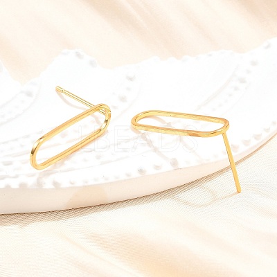Brass Stud Earrings KK-T038-484B-1