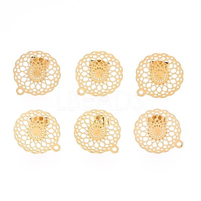 304 Stainless Steel Stud Earring Findings STAS-S079-32A-1