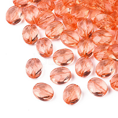 Transparent Acrylic Beads TACR-S154-18A-52-1